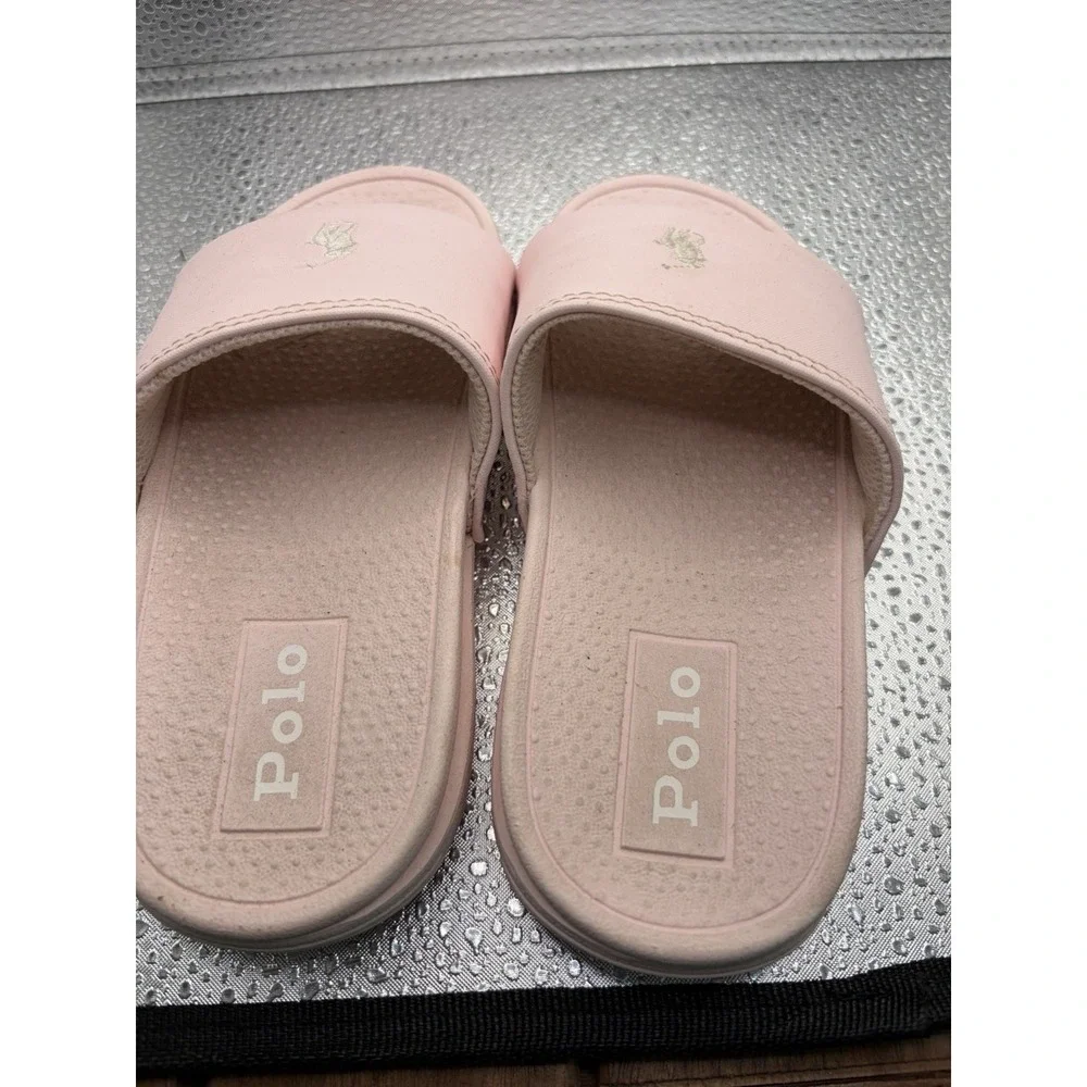 Polo by Ralph Lauren Kids Fairview Pink Slide Sandals girls 11